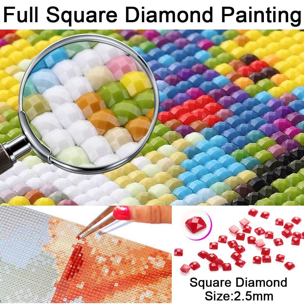 Diamond Painting Fire Truck Full Round Drill Resin Diamond Embroidery Cross Stitch 20X30CM