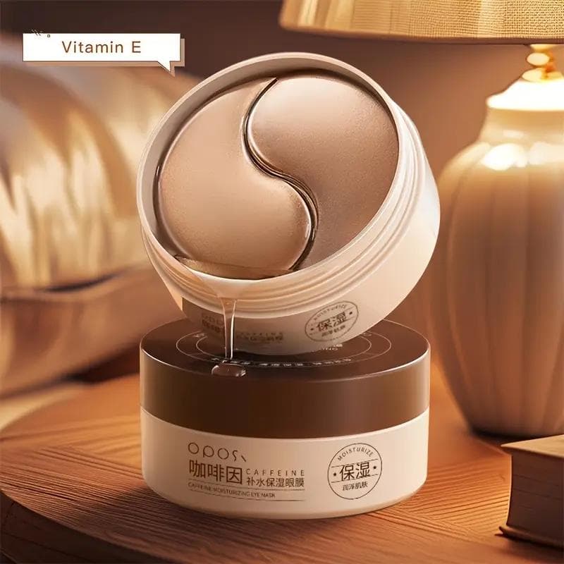Caffeine Niacinamide Eye Patches Anti-Aging Treatment Mask for Dark Circles Puffiness Wrinkles Moisturizing Firming Under Eye Care 60 Pieces 60pcs/box
