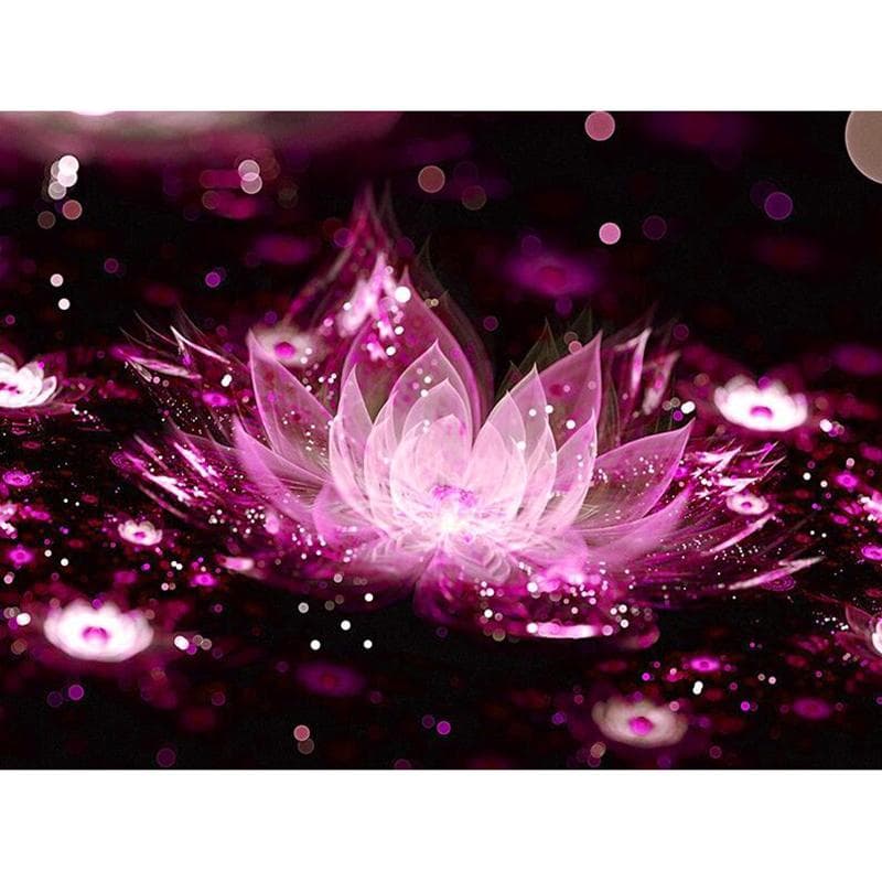 5D DIY Diamond Embroidery Overlord In Lotus Full Round Diamond Painting Cross Stitch Rhinestone 20X30CM