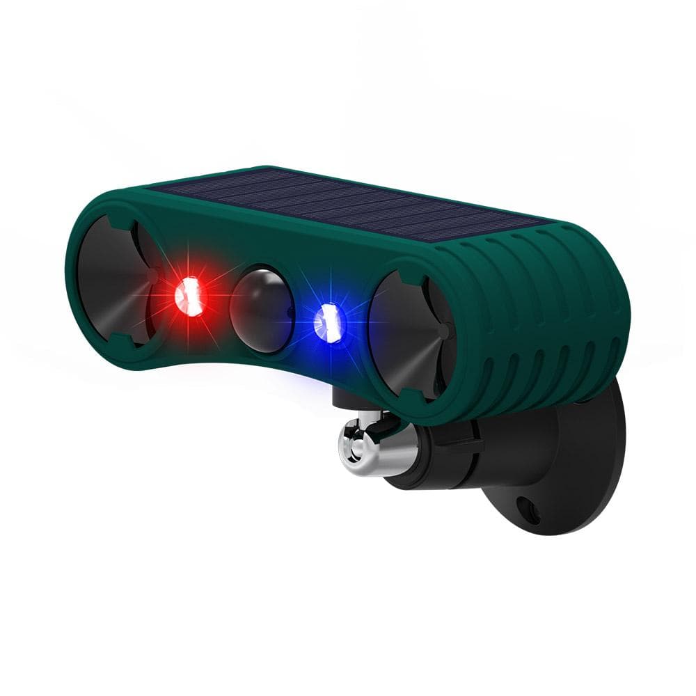 Solar Strobe Light with Motion Sensor Alarm Timed Human Body Induction Infrared Alarm Light dark green