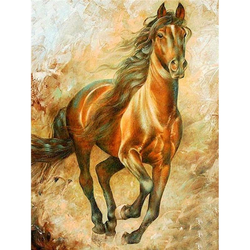 5D DIY Diamond Painting Horse scenery 3D Embroidery Cross Stitch Home Decor Gift 20X30CM