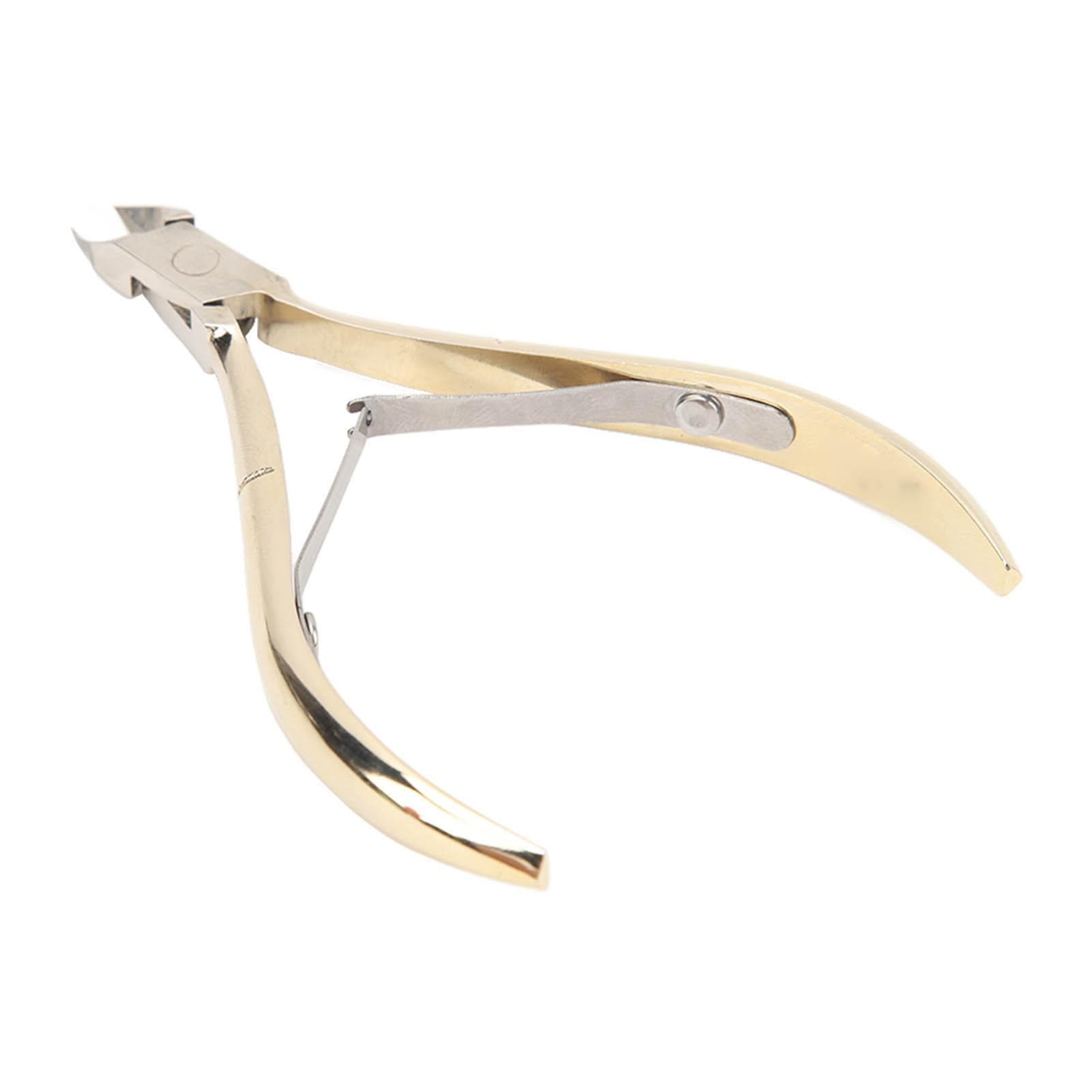 Stainless Steel Dead Skin Pliers Professional Double Curved Grip Cuticle Remover for Manicure Tool