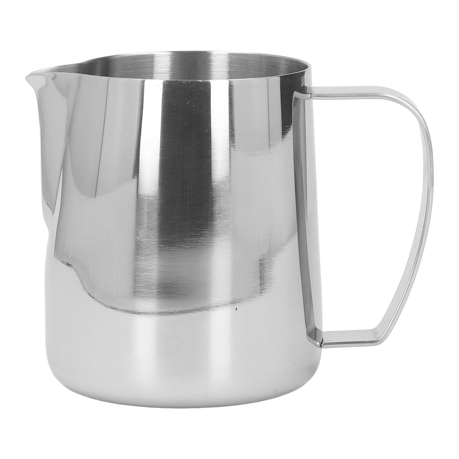 Milk Frothing Pitcher Thickened Stainless Steel Tip Mouth Milk Frother Cup Milk Steaming Pitcher silver