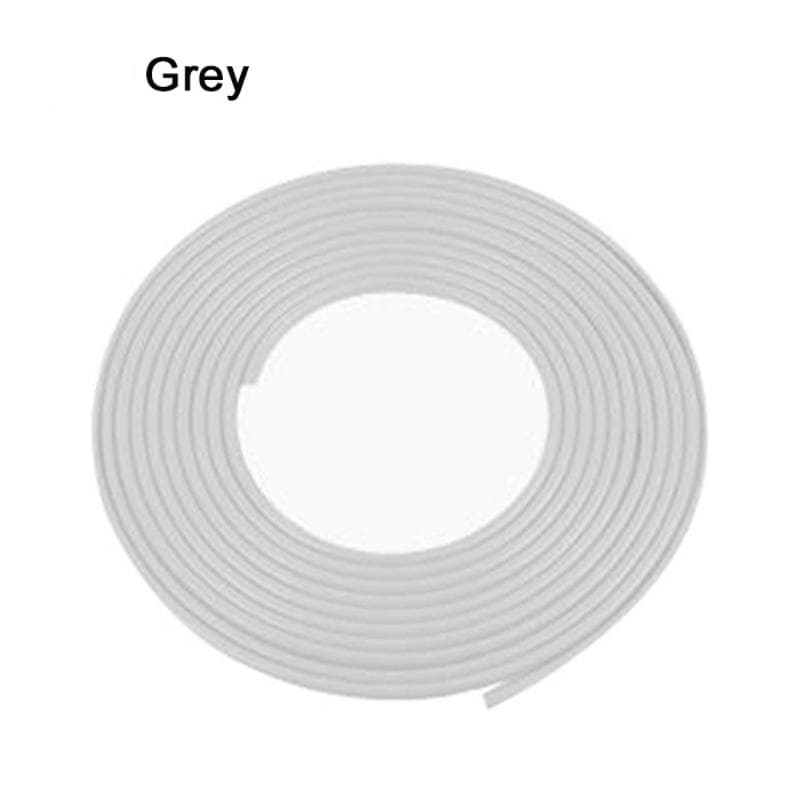 Car Door Anti Collision Strip U Type Universal Car Door Protection Edge Guards Trim Styling Moulding Strip Rubber Scratch Bumber 5M grey