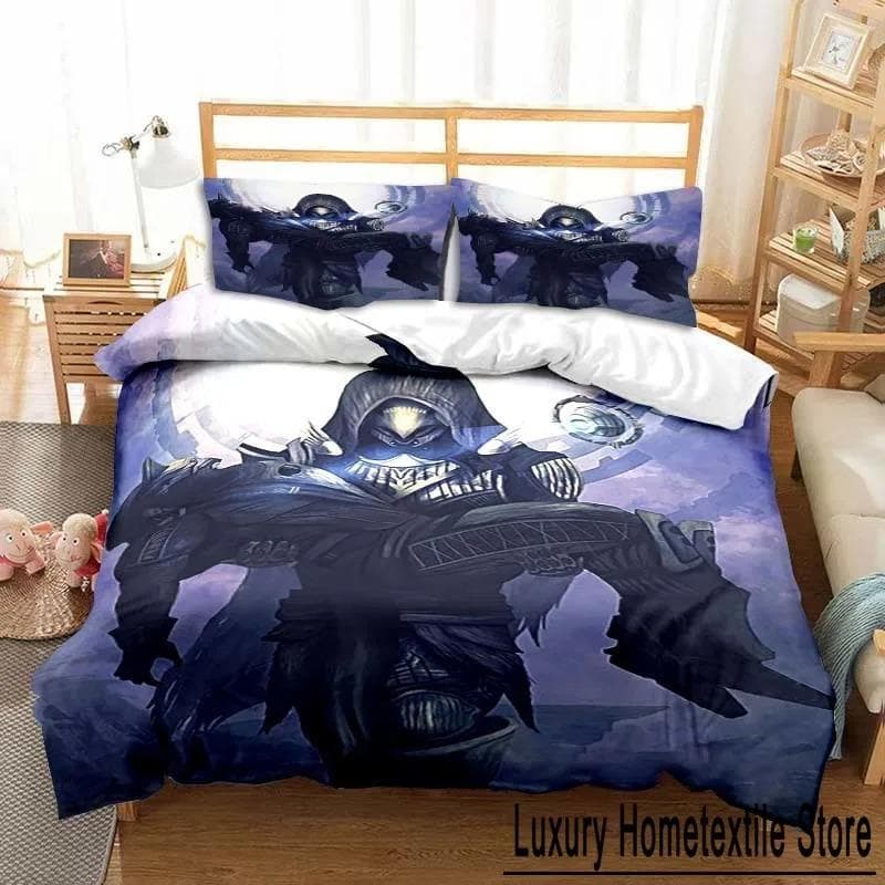 Game Destiny Bedding Set Boys Girls Twin Queen Size Duvet Cover Pillowcase Bed Kids Adult Fashion Home Textile Customizable AU Single 140x210cm