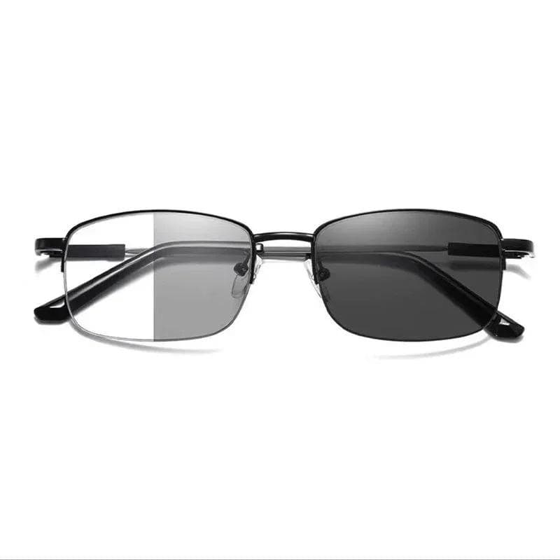 Business Men Bifocal Reading Glasses Photochromic Sunglasses Luxury Outdoor Prescription Eyewear To +4 0 Color Changing 1.0