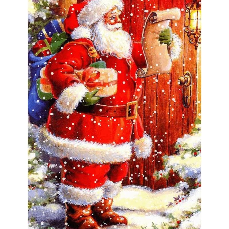 Full DIY Diamond Embroidery Mosaic Diamond Painting Santa Cross Stitch 20X30CM