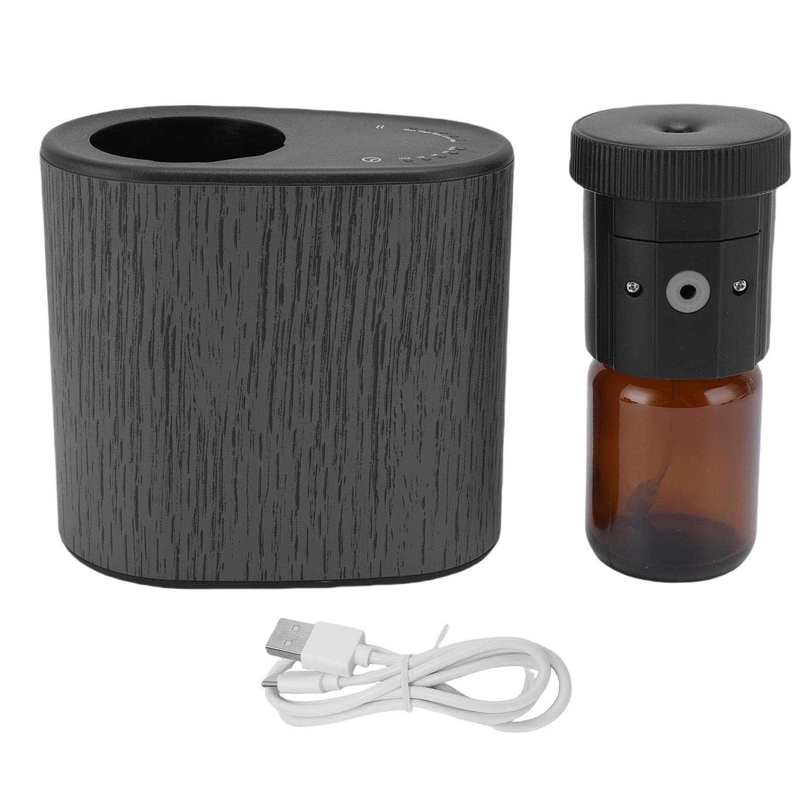 Waterless Essential Oil Diffuser Smart App Control Low Noise Leakproof 60ML Scent Diffuser for Home black