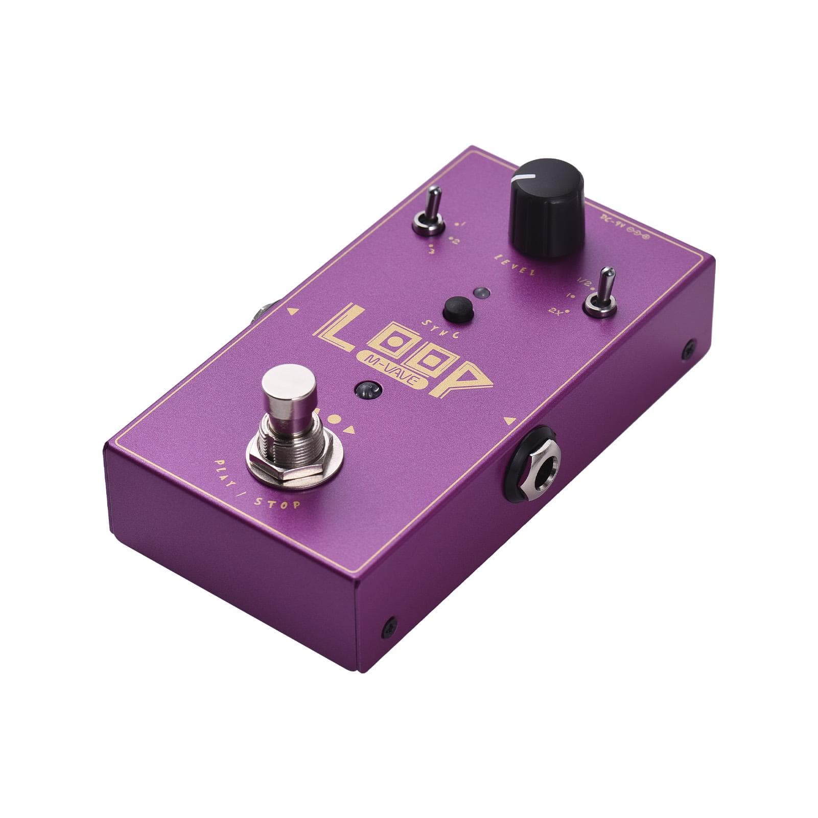 M-VAVE Guitar Loop Effector Loop Recording Effects Pedal Recording Storage/3 Gear Speed DC 9V purple