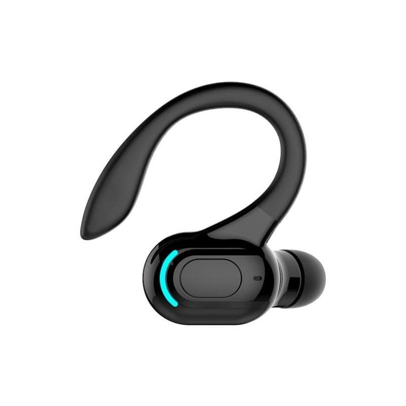 Bluetooth 5.2 Headset Wireless Long Standby Business Sport Ear Hook Earphone Handfree Calling Single-Ear Headphone black