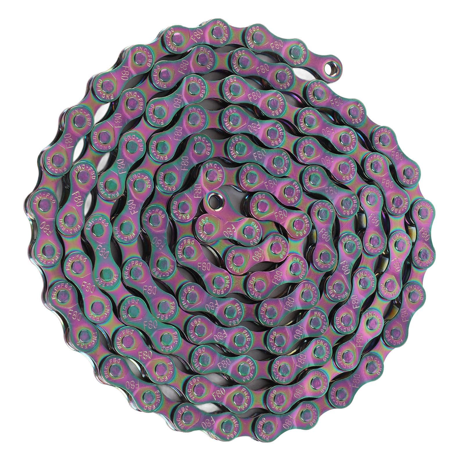 Bike Chain Rust Proof Sensitive Colorful Electroplating 6 7 8 Speed Chain for Road Mountain Bikes