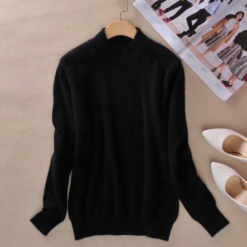 CANVAUS Women Sweaters Pullovers Sweater Women Pullovers Pull Femme Half Turtleneck S-3XL XXL