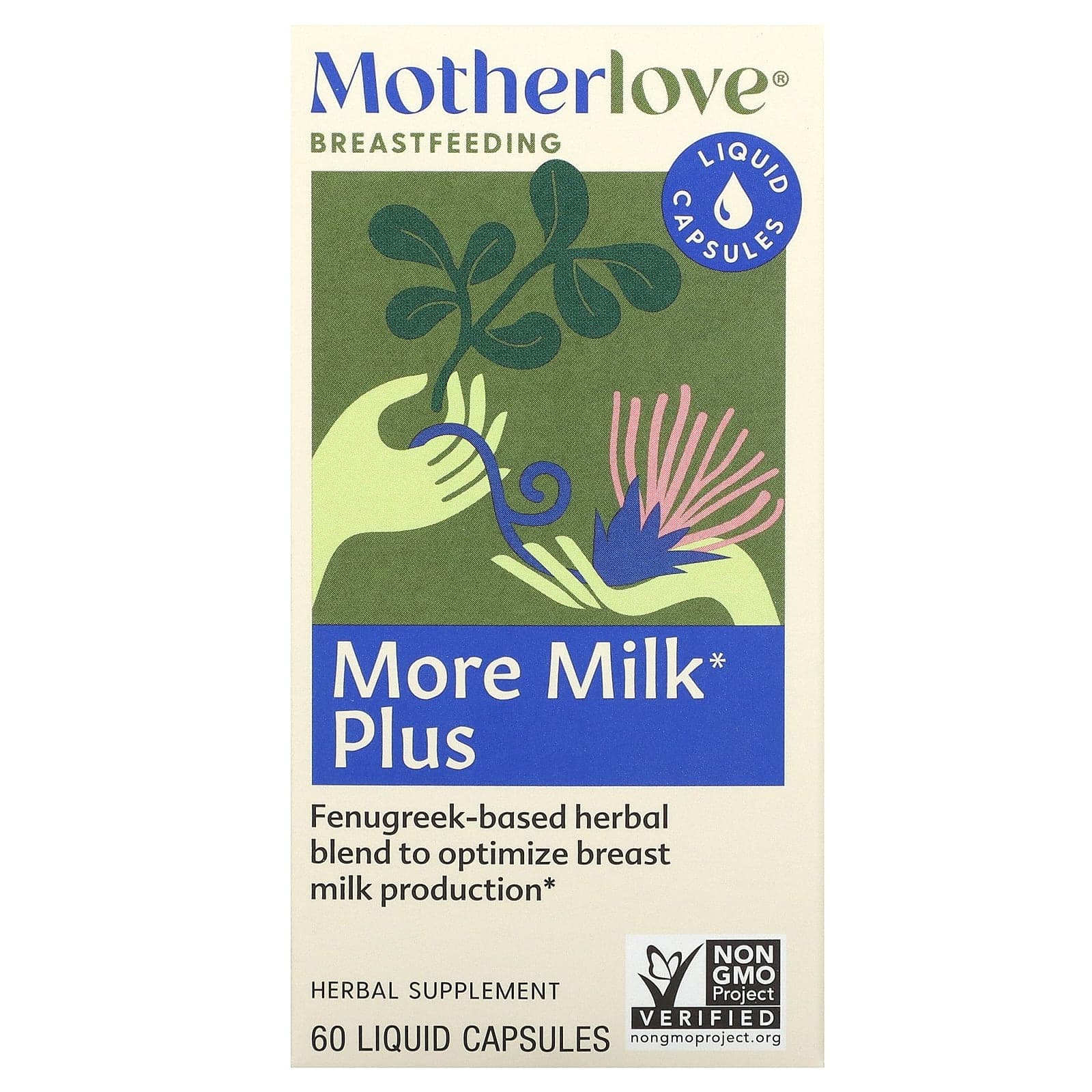 Motherlove, breastfeeding, More Milk Plus, 60 liquid capsules