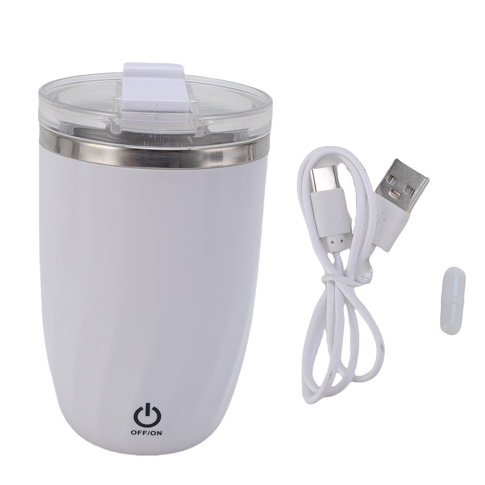 380ML Automatic Stirring Coffee Mug 304 Stainless Steel Auto Magnetic Coffee Cup Electric Mixing L(for 6.5-9kg)