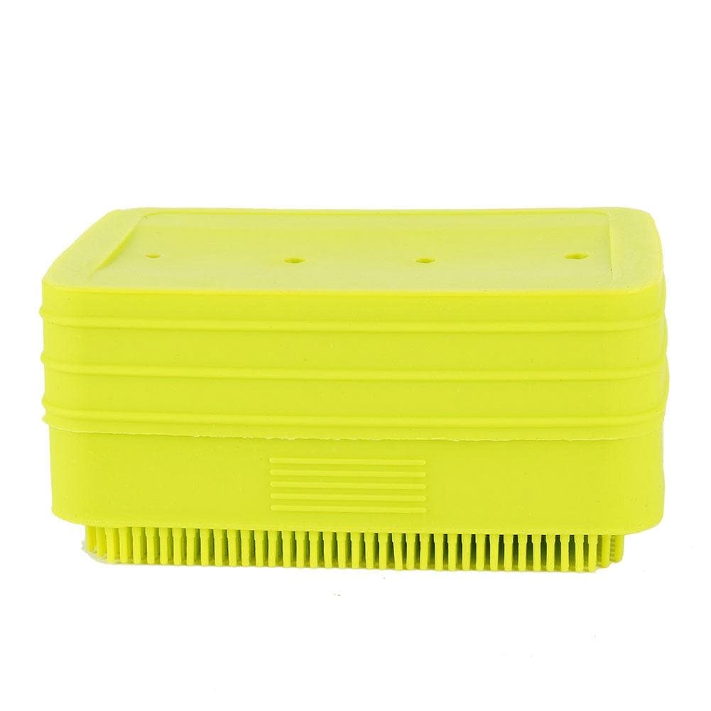 Silicone Soap Case Holder Multifunctional Soap Dish with Soft Bristles