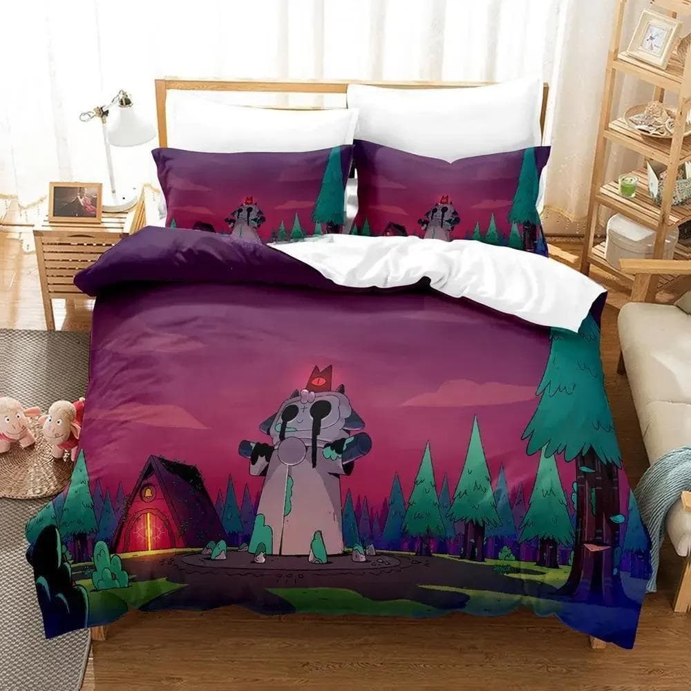 Cult Of The Lamb Bedding Set Single Twin Full Queen King Size Bed Adult Kid Bedroom Duvetcover 3D Print Anime Bed Sheet EU Double 200x200cm