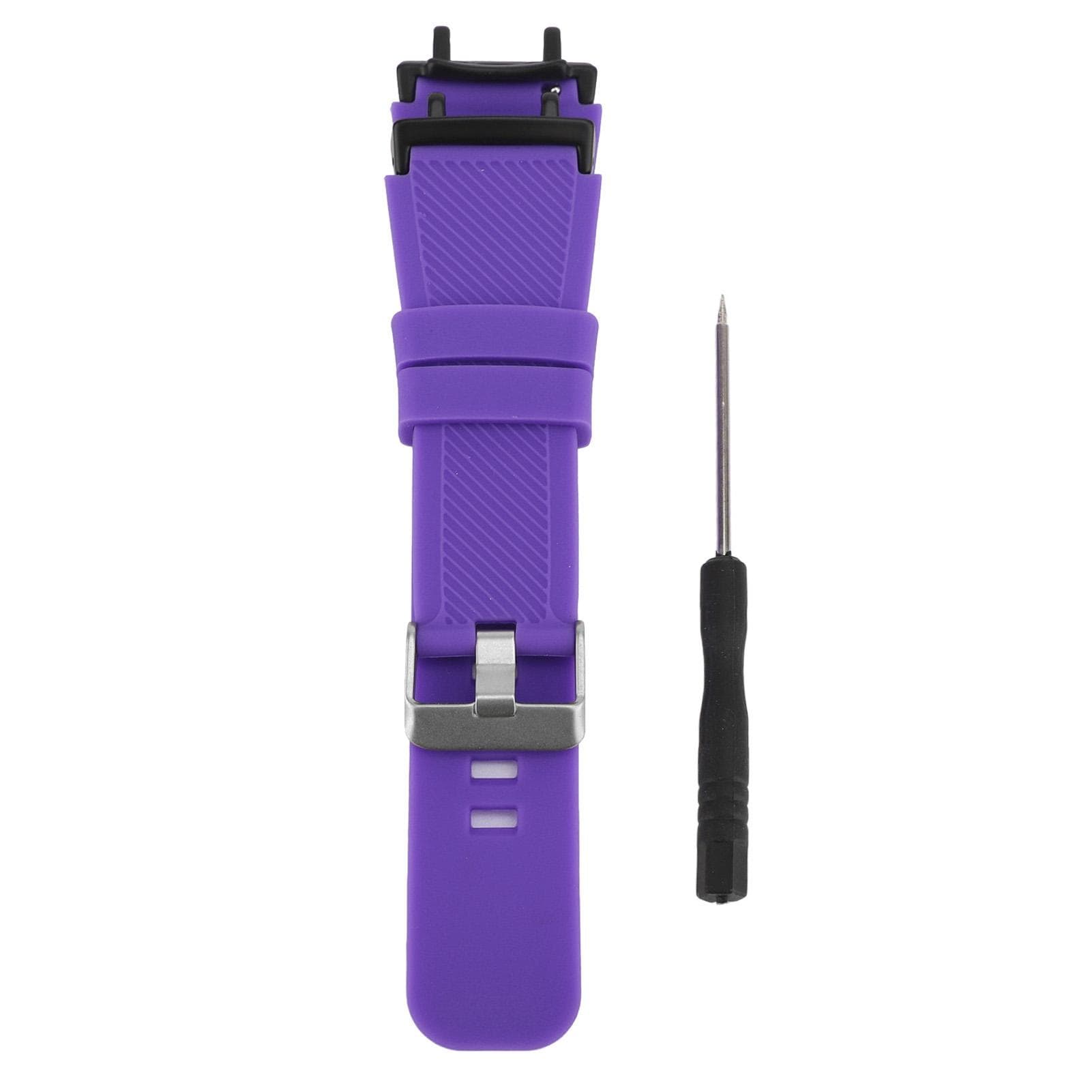 Silicone Watch Band for T Rex 3 Stainless Steel Buckle Quick Release Smartwatch Replacement Band purple