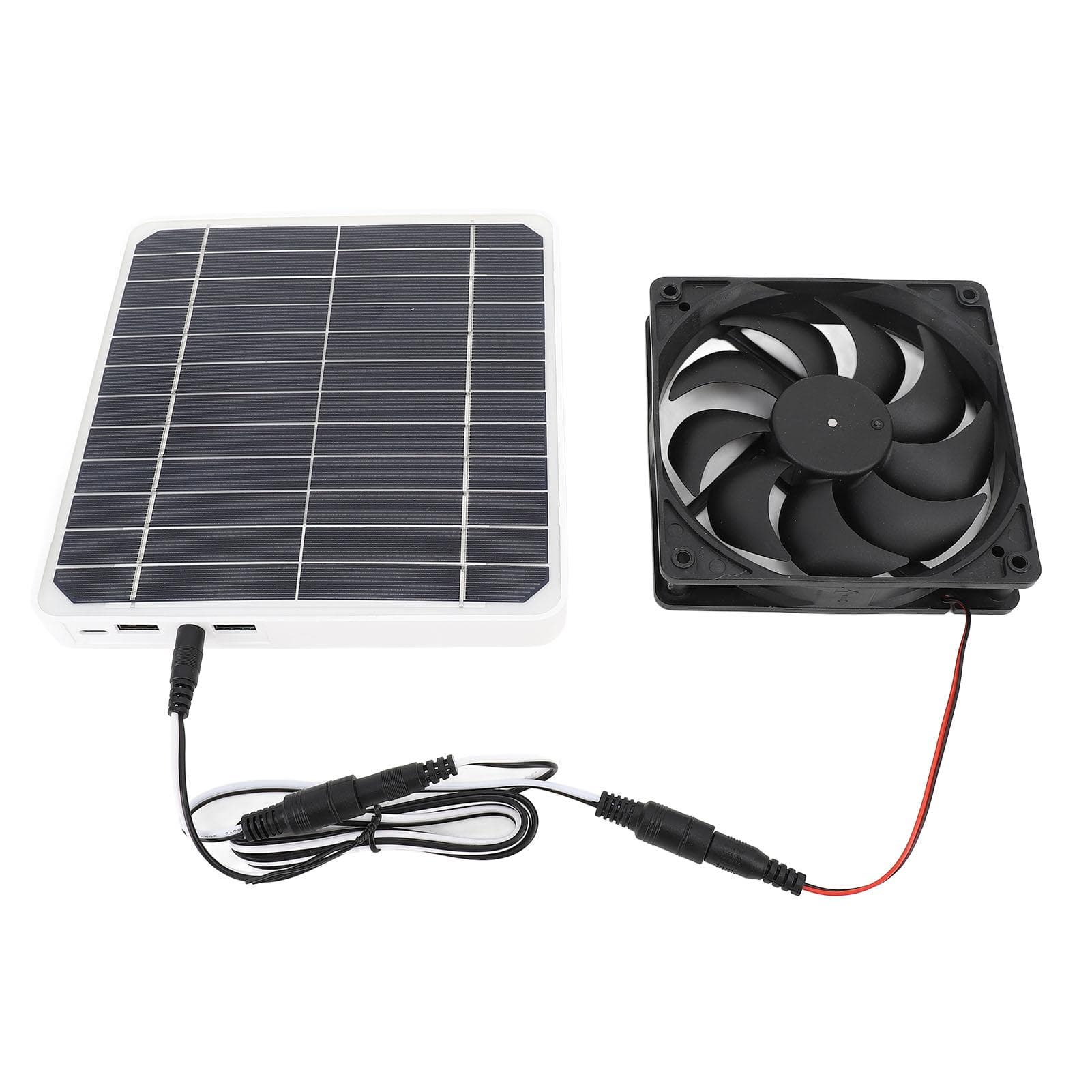 20W Solar Exhaust Fan Quiet Monocrystalline Solar Panel Ventilation Fan with Bracket for Chicken