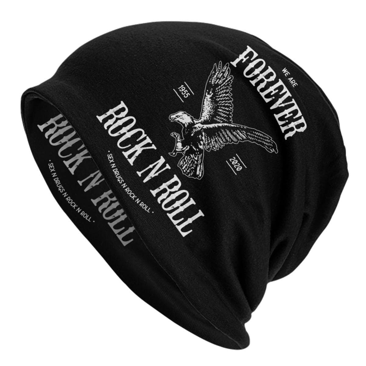 Rock Star Skull Rock N Roll Skullies Beanies Caps Unisex Winter Warm Knit Hat Hip Hop Adult Heavy Metal Punk Music Bonnet Hats Beanies Hat
