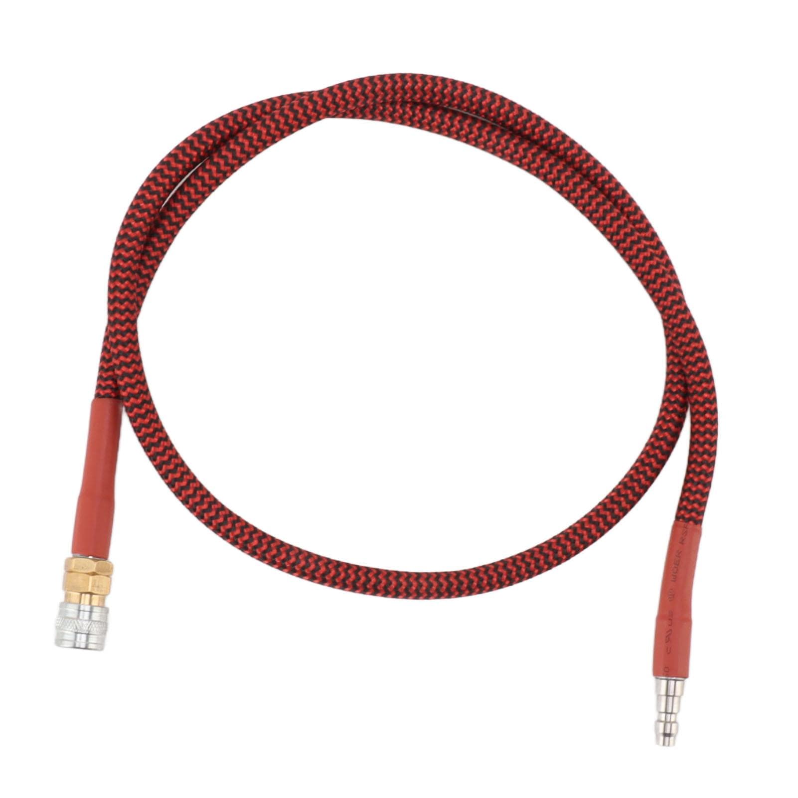 8mm CO2 Filling Bottle Hose 36inch Low Pressure Hose Strong Sealing Red Black Wrapped Hose for CO2