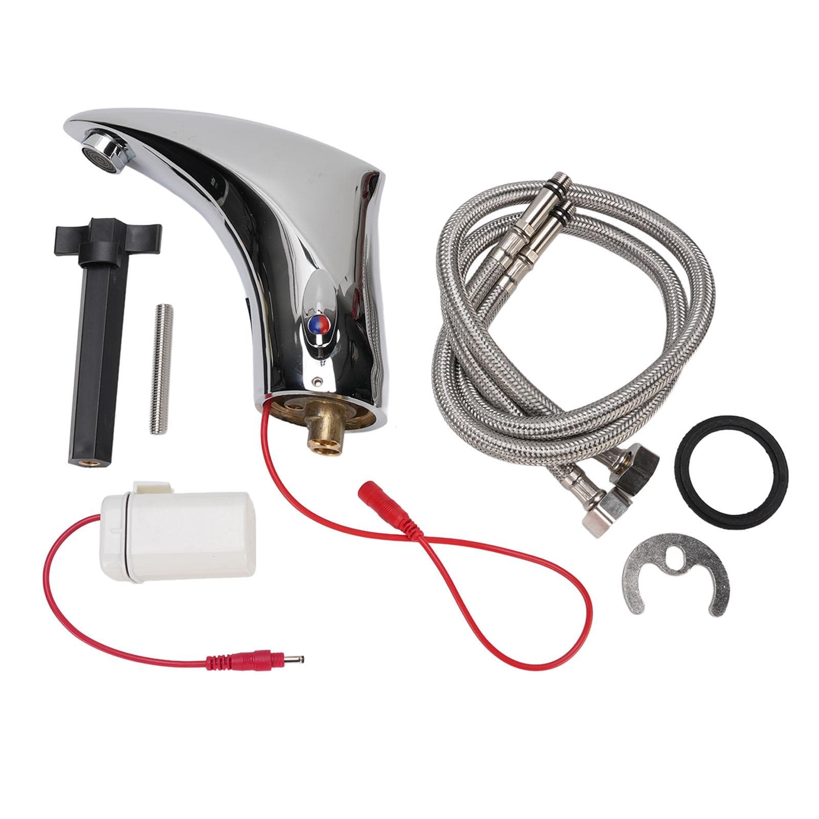 Touchless Bathroom Sink Faucet Copper Automatic Motion Sensor Smart Hot and Cold Mixer Tap for Home