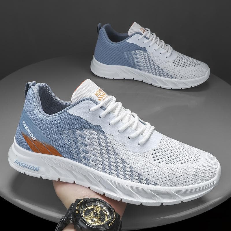 Men's Sneakers Men's Spring Casual Shoes Low Heeled Fashionable Sports Shoes 43 light blue