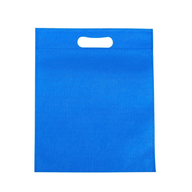 50Pcs Die Cut Non Woven Bags Eco Friendly Flat Mouth Tote Bags Non Woven Fabric Garment Bags Blue 25x35cm / 9.8x13.8in blue