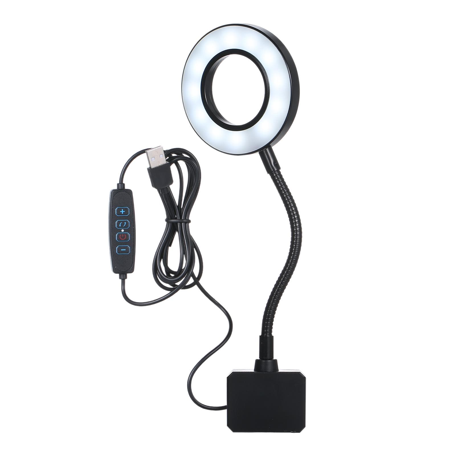 D C 5V 7W 18 LED Aquarium Light Fish Jar Clamp Clip View Lamp USB Powered Operated 3 Lighting black