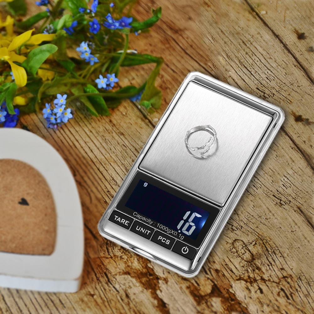 1000g x0,1g Mini Digital-Taschen-Waage Goldwaage Juwelierwaage Feinwaage DE