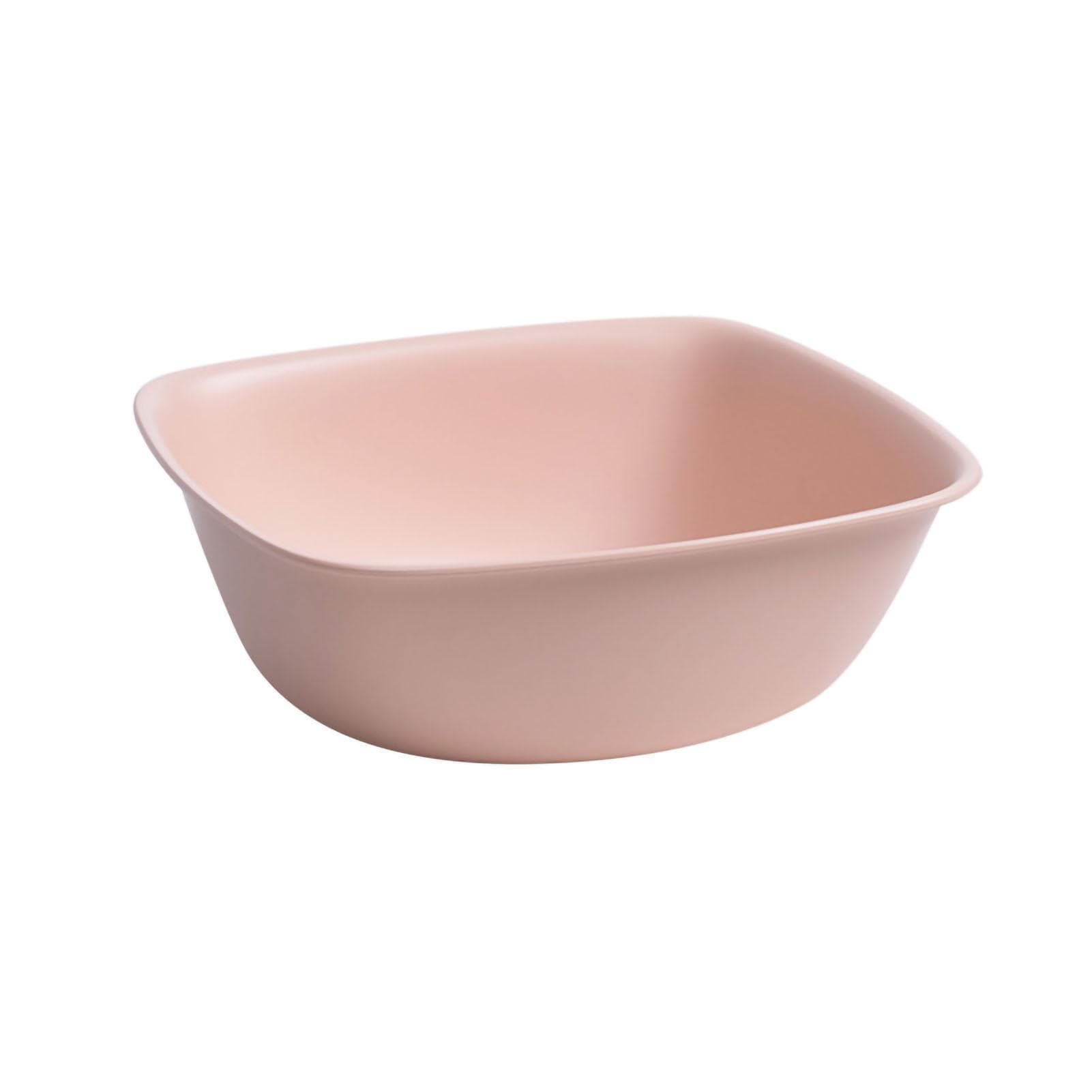 Household Plastic Wash Basin Dormitory Cute Square Laundry Basin Washbasin for Dishing Small Pink