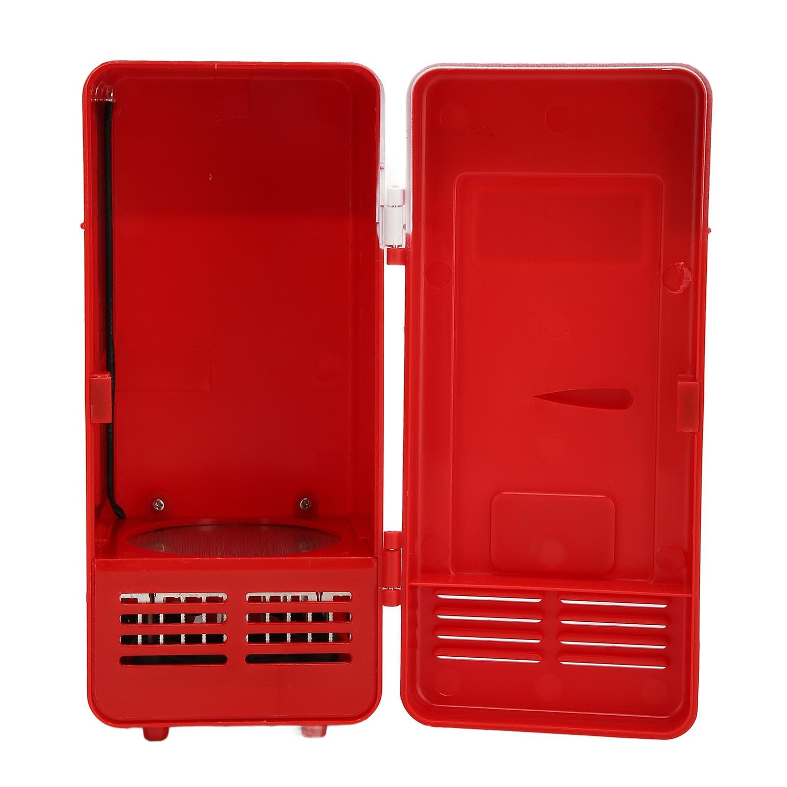 USB Fridge Insulated Cooling Small Portable Low Decibel Energy Saving Semiconductor Refrigeration red