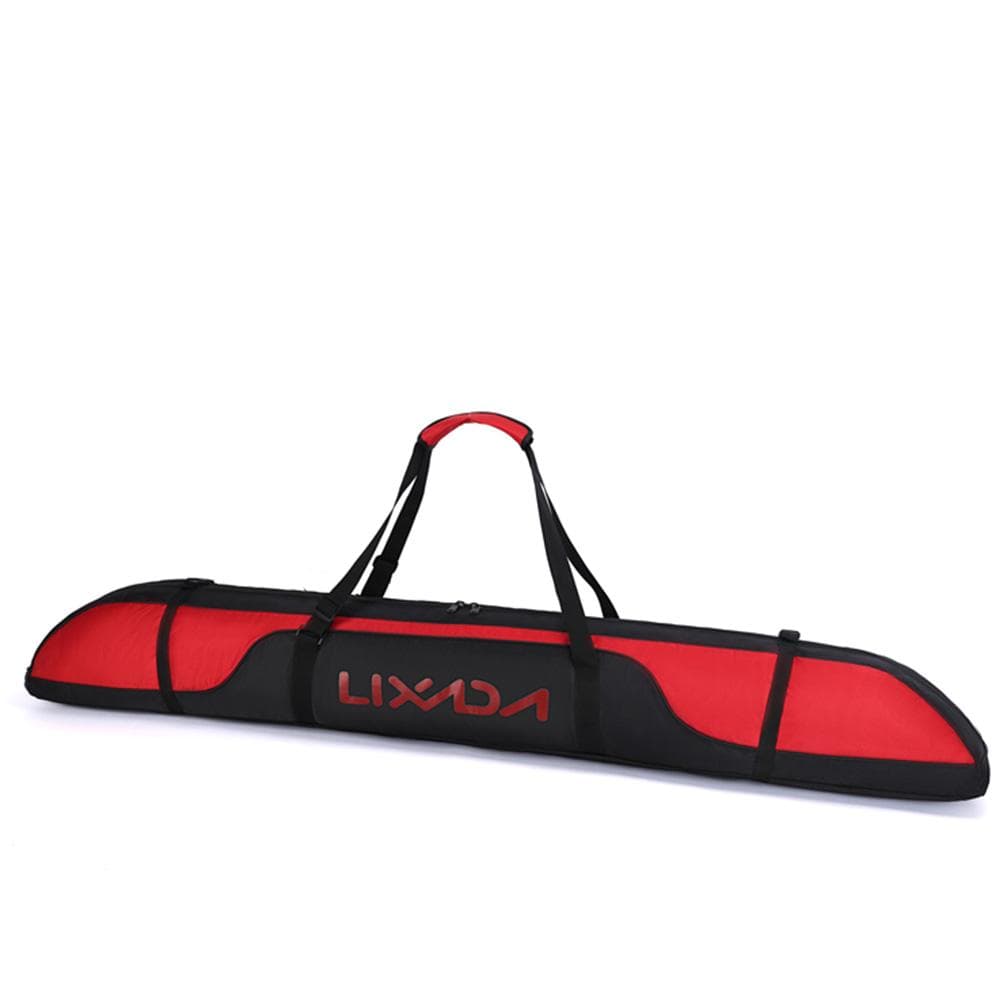 Ski Travel Bag Oxford Cloth Snowboard Bag with Adjustable Shoulder Strap black/red