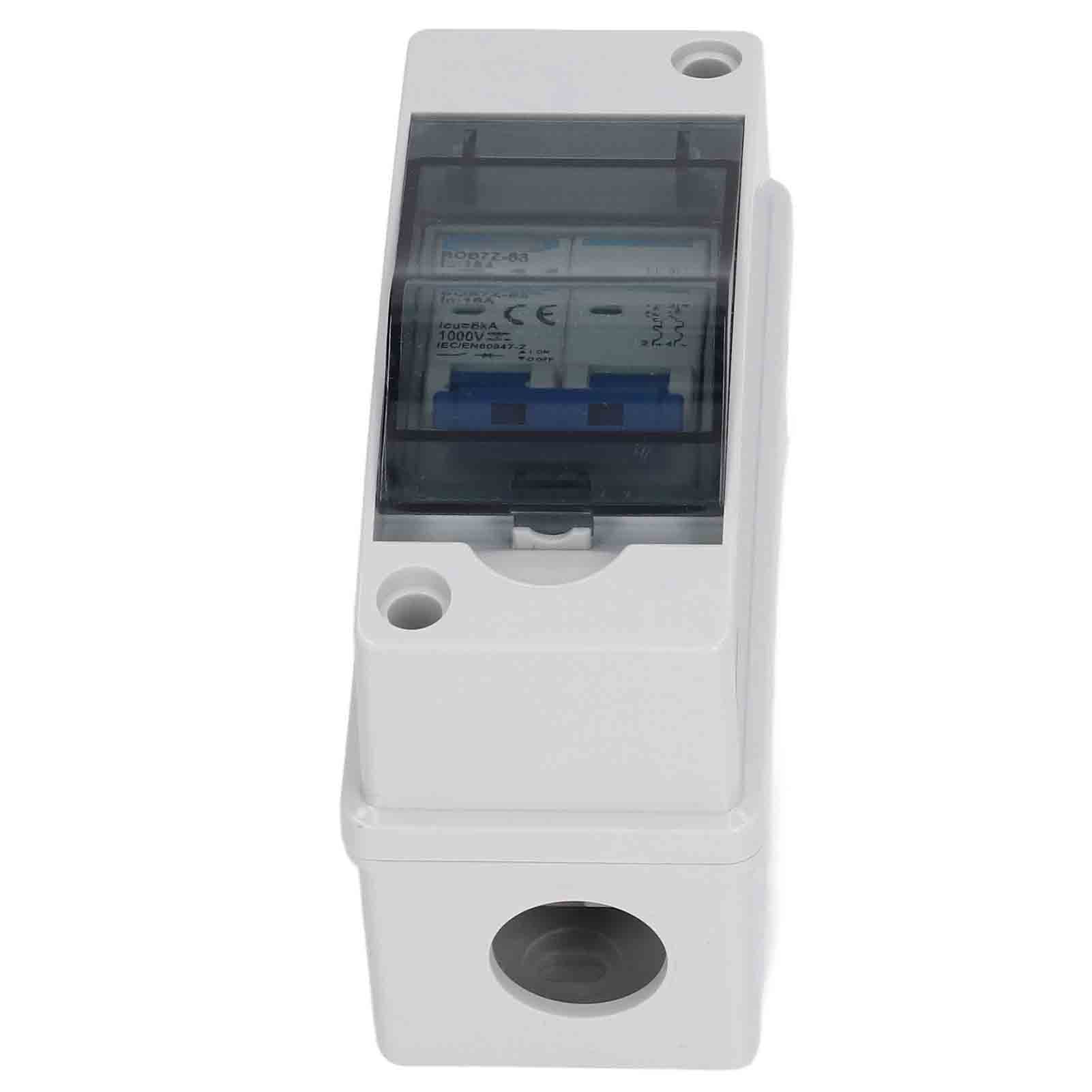 DC Disconnect Switch 16A 1000V Miniature Circuit Breaker with IP65 Waterproof Distribution Box for