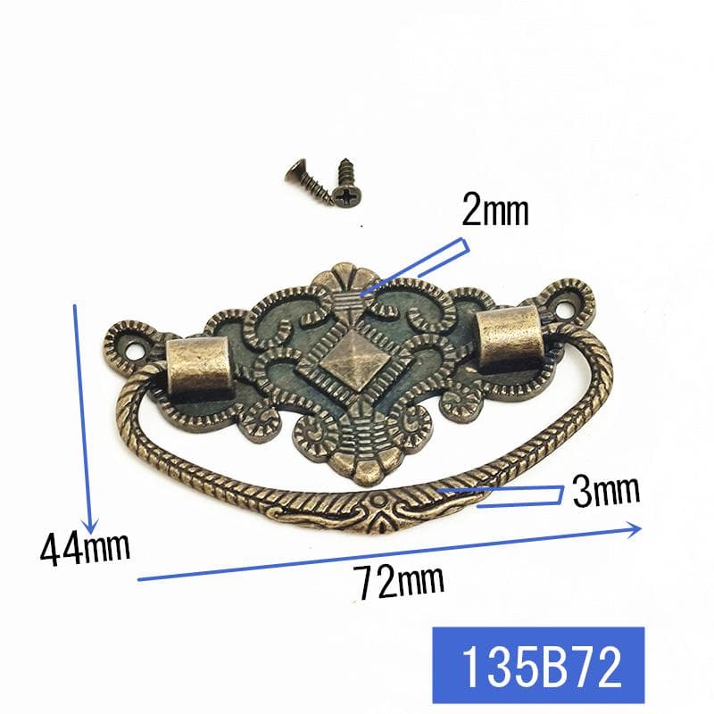 Retro Bronze Tone Cabinet Knobs Drawer Handles Cupboard Zinc Alloy Pulls Box Handle with Screws Furniture Hardware tan