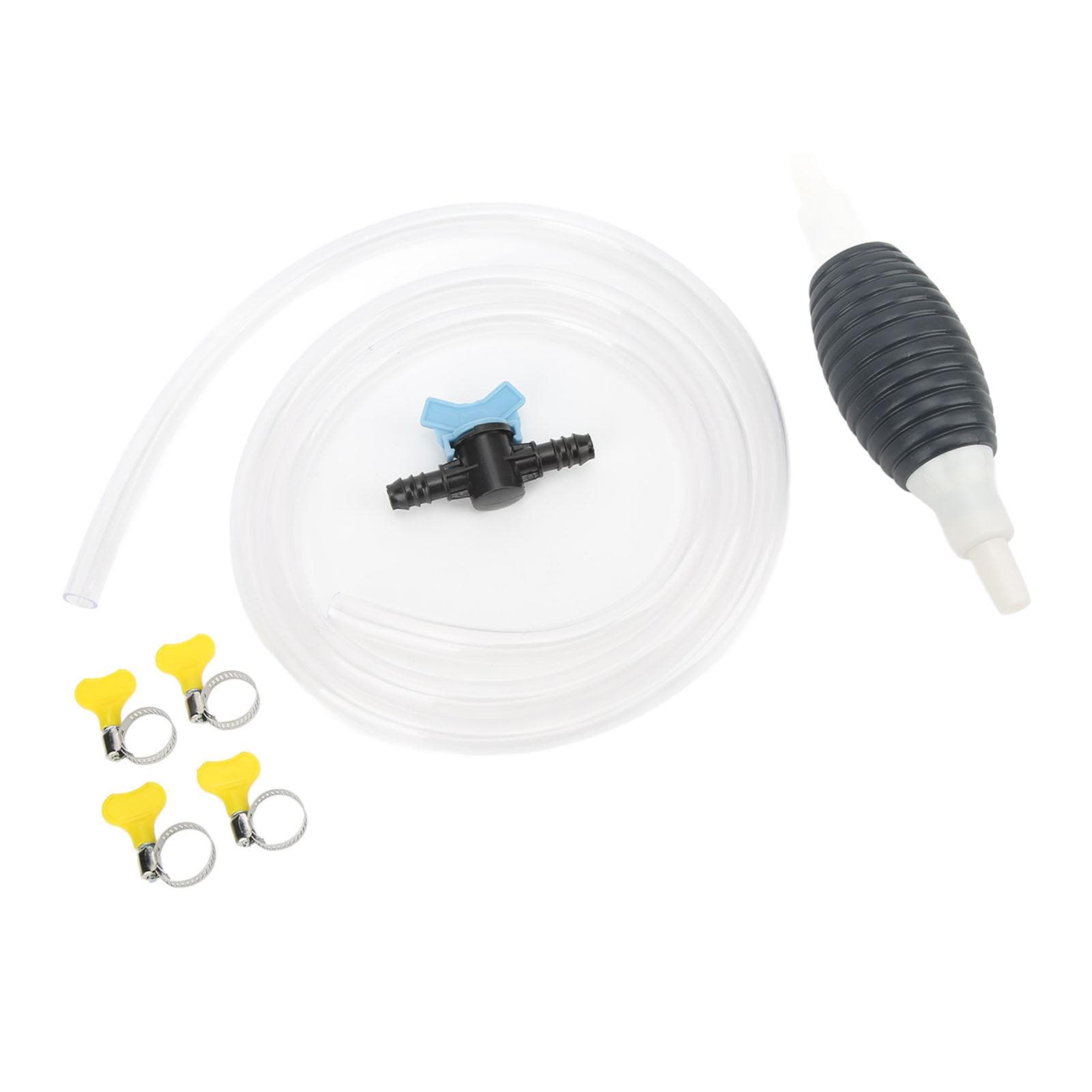 Liquid Fuel Transfer Siphon Pump with 2m Hose Manual Suction Universal for Diesel Gasoline Water