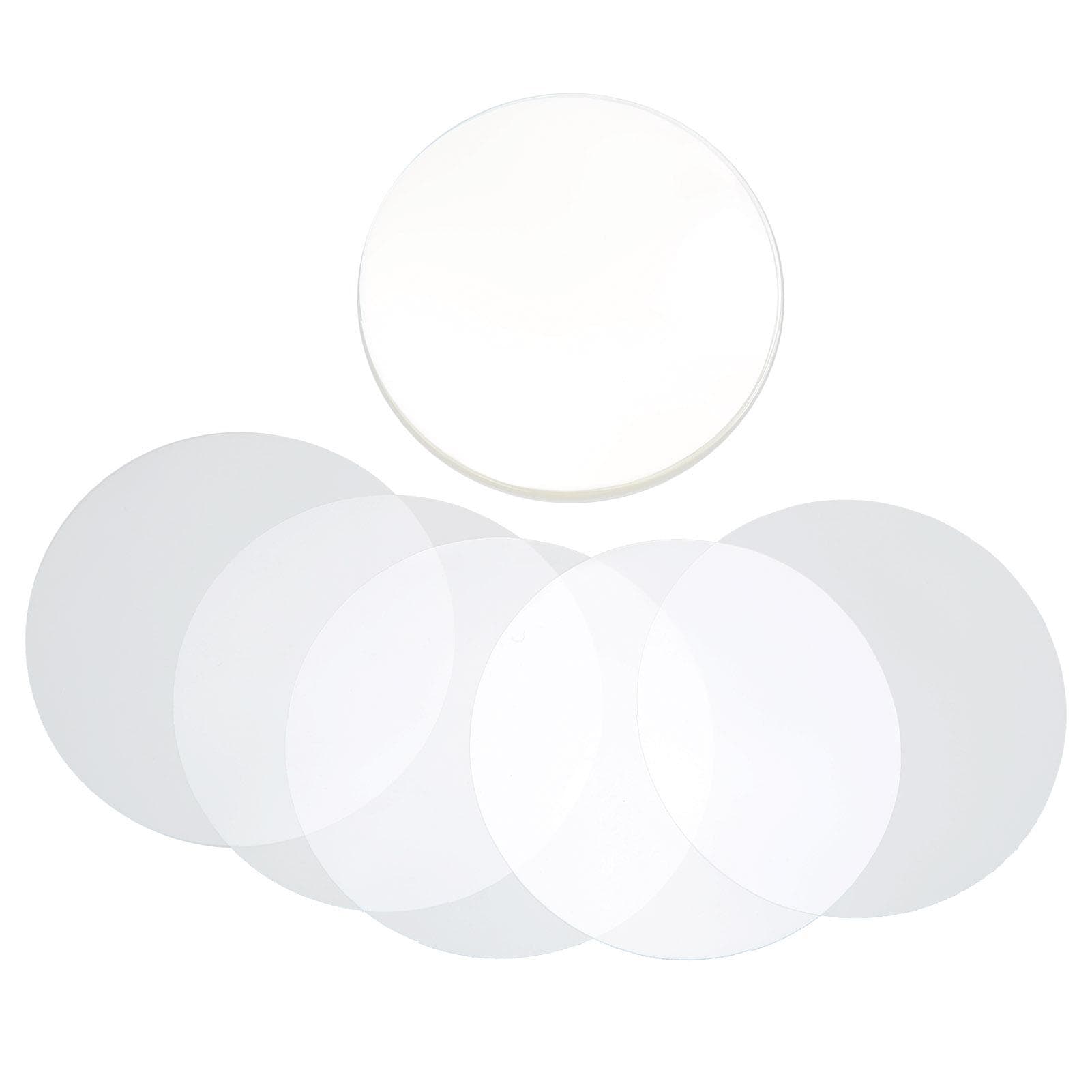 100Pcs Badge Film PVC Material Pattern Protection Wide Application Transparent Badge Protective 58mm/2.3in