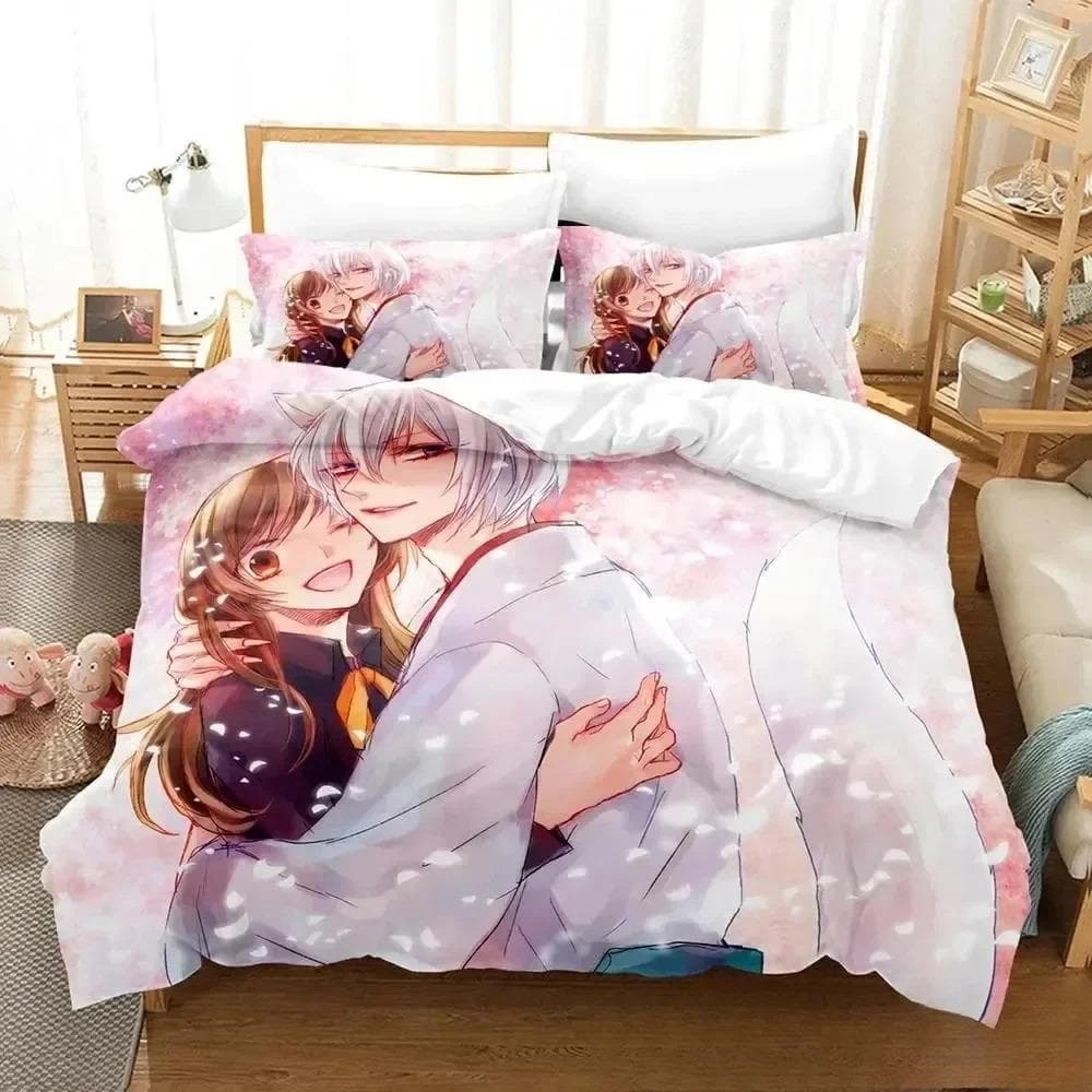 Fashion 3D Printing Anime Kamisama Kiss Tomoe Bedding Set Boys Girls Twin Queen King Size Duvet Cover Pillowcase Bed boys Adult 70x133cm 2pcs