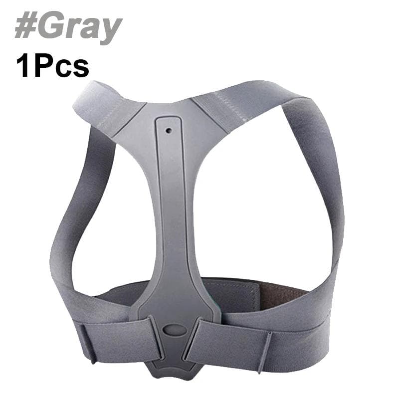 Posture Corrector Back Braces Shoulder Waist Lumbar Support Belt Humpback Prevent Body Straighten Slouch Compression Pain Relief S gray