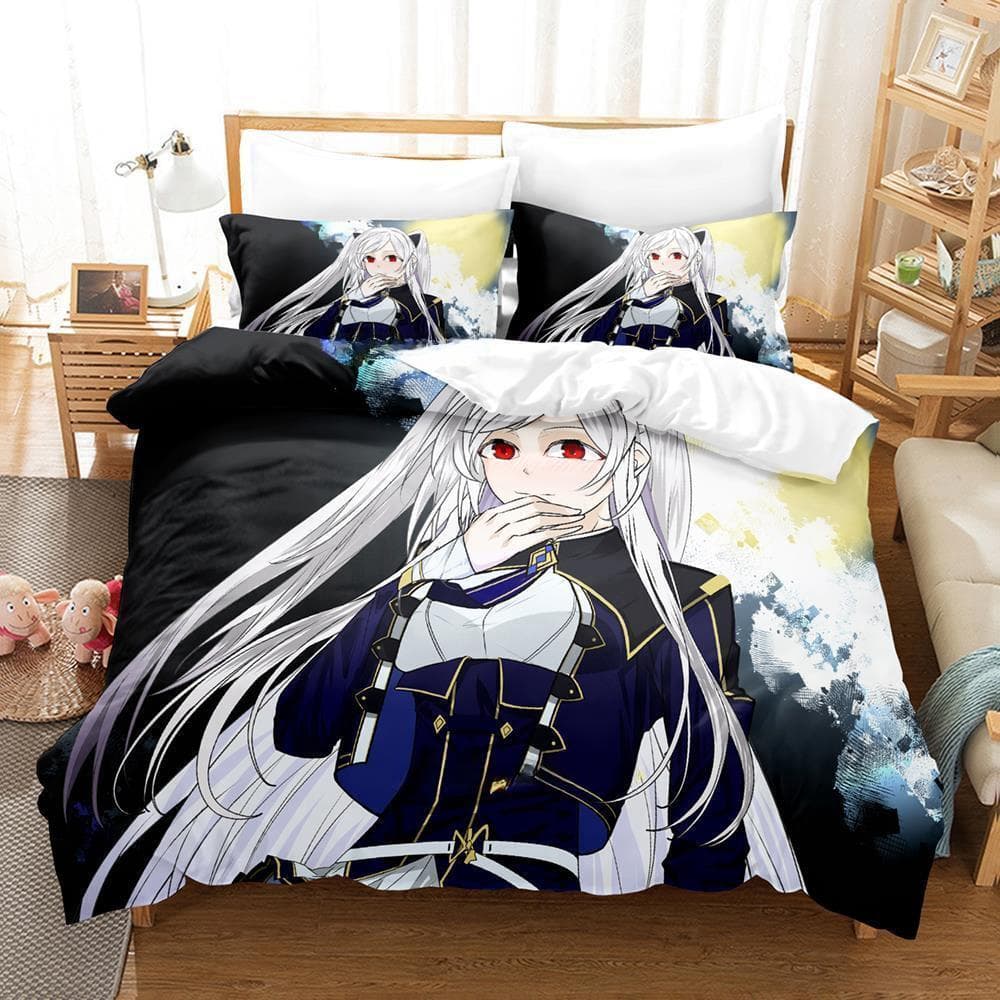 The Eminence in Shadow Cid Kagenou Bedding Set Cartoon Anime three-piece set Adult Kid Bedroom Duvet cover Sets Home Textiles EU Twin 135x200cm