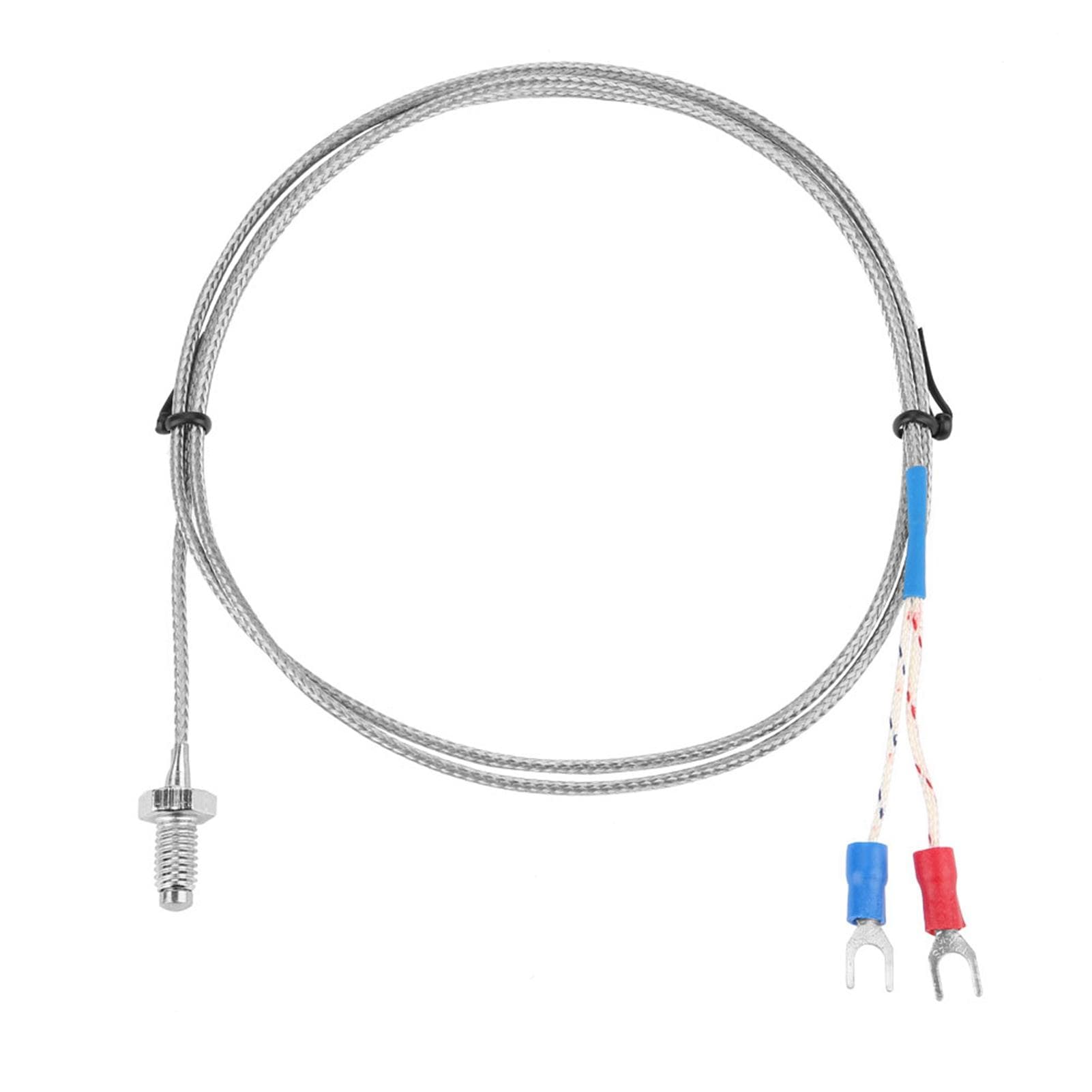 M6 Screw Fine Thread Type K Thermocouple Temperature Sensor Wire 0400 celsius  (3 m)