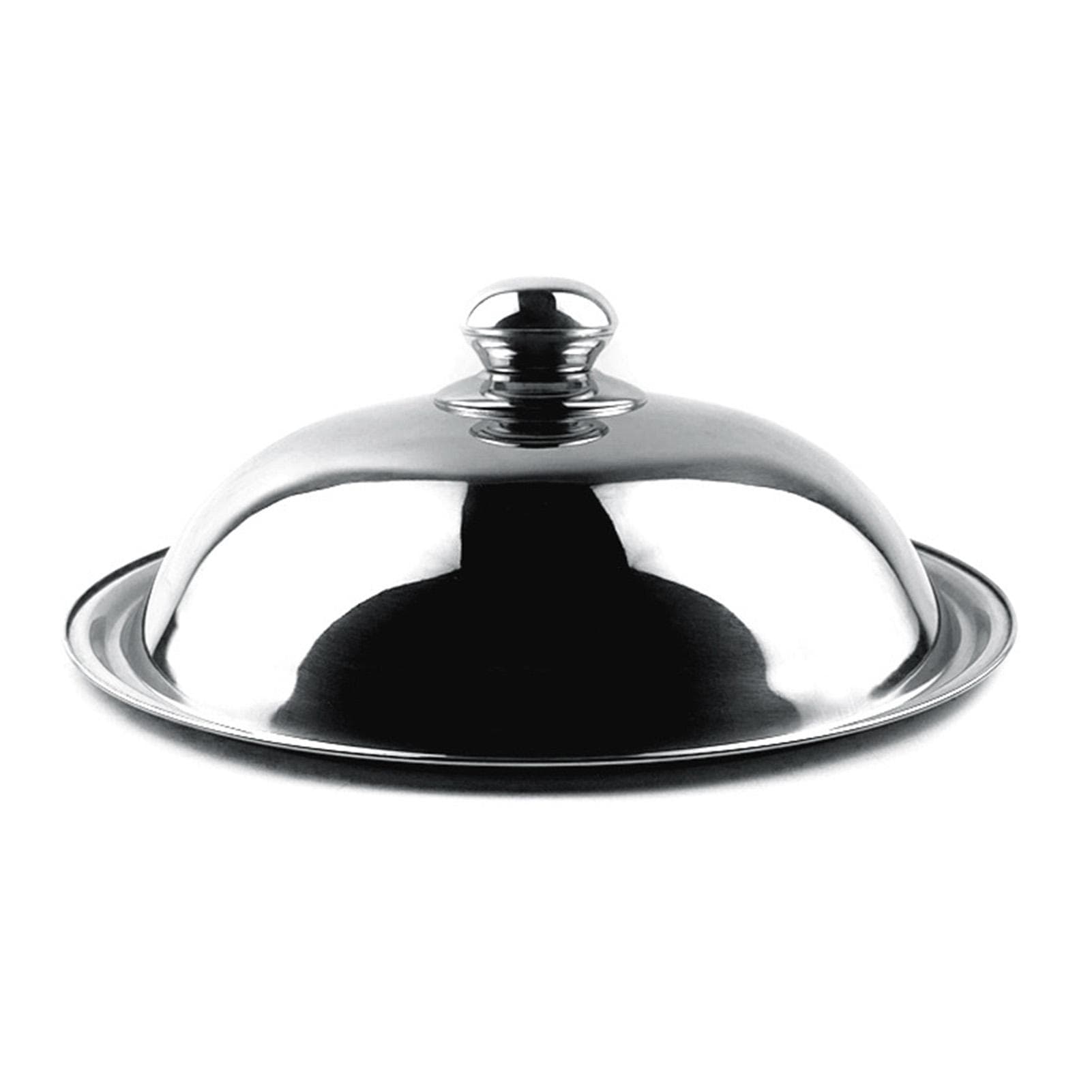 Stainless Steel Pan Cover Round Tall Partial Transparent Visual Glass Soup Pot Lid for Home 38cm / 14.96in