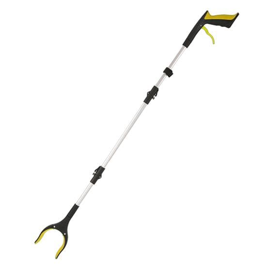 Extra Long Grabber Reacher Tool Foldable Design Long Handle 360-Degree Rotating Anti-Slip Reacher Grabber Pickup Tool yellow