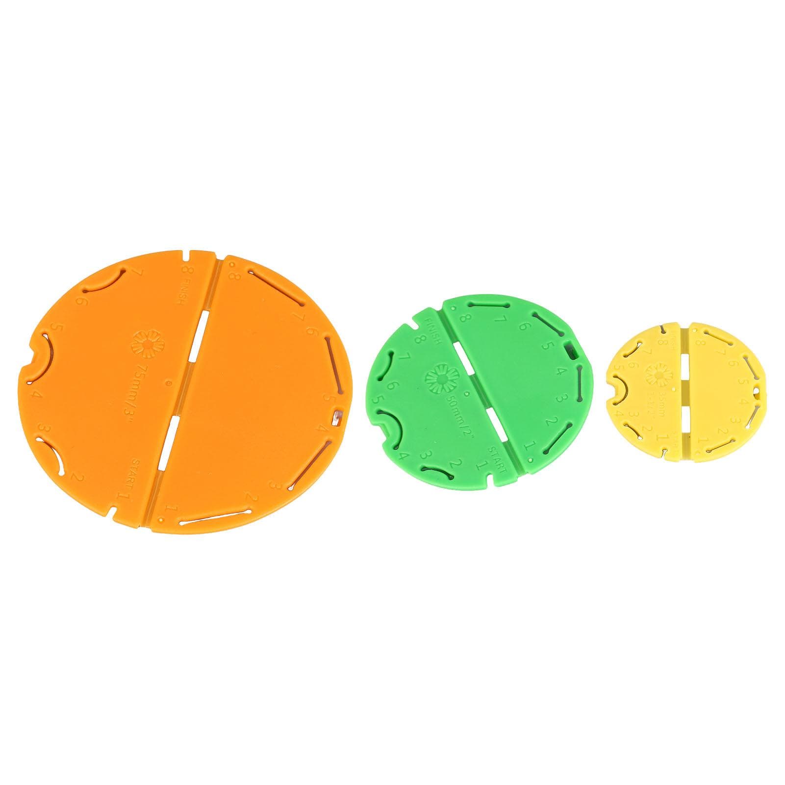 3Pcs Kanzashi Flower Maker Assorted Sizes Easy Operation Strong Resin Orchid Petal Maker for DIY