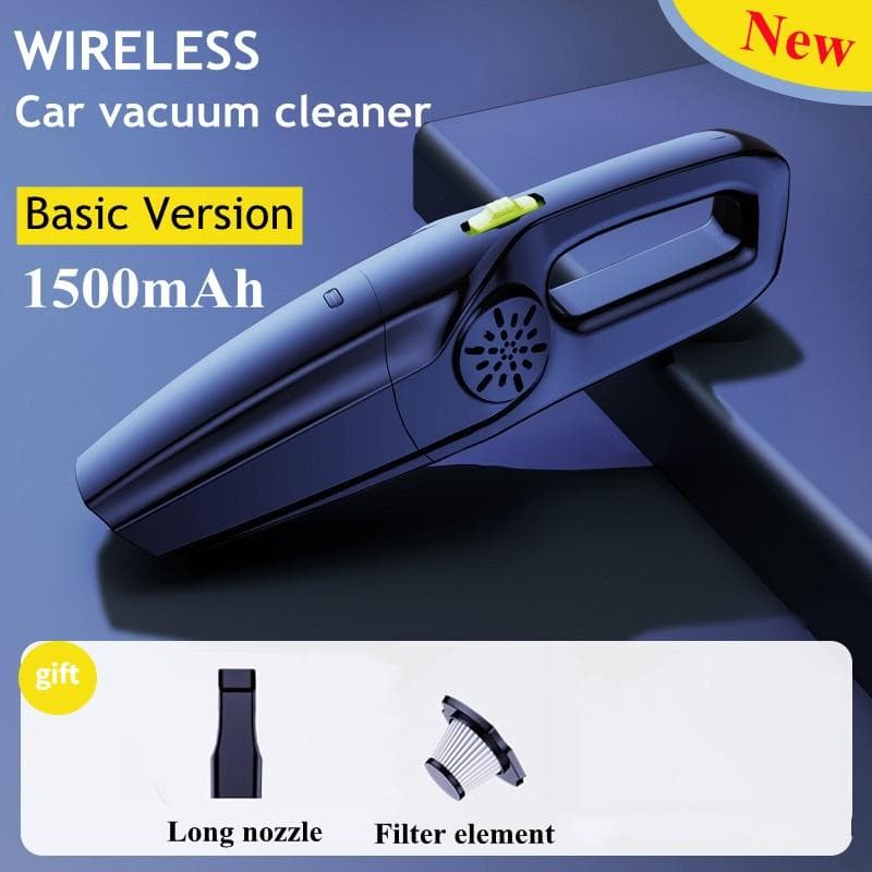 New Car Portable Vehicle Vacuum Cleaner 4000mah Mini High Suction Power Low Noise Auto Interior Home Hand Held Vacuum Cleaner 1500mah