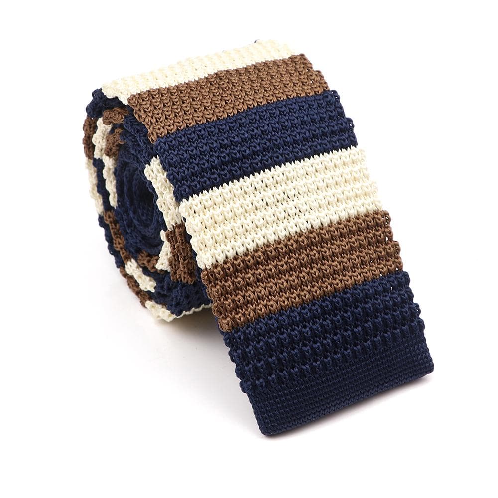 Men's, Solid Color, Knitted Tie, Leisure, Slim Neckties, Wedding, Business,