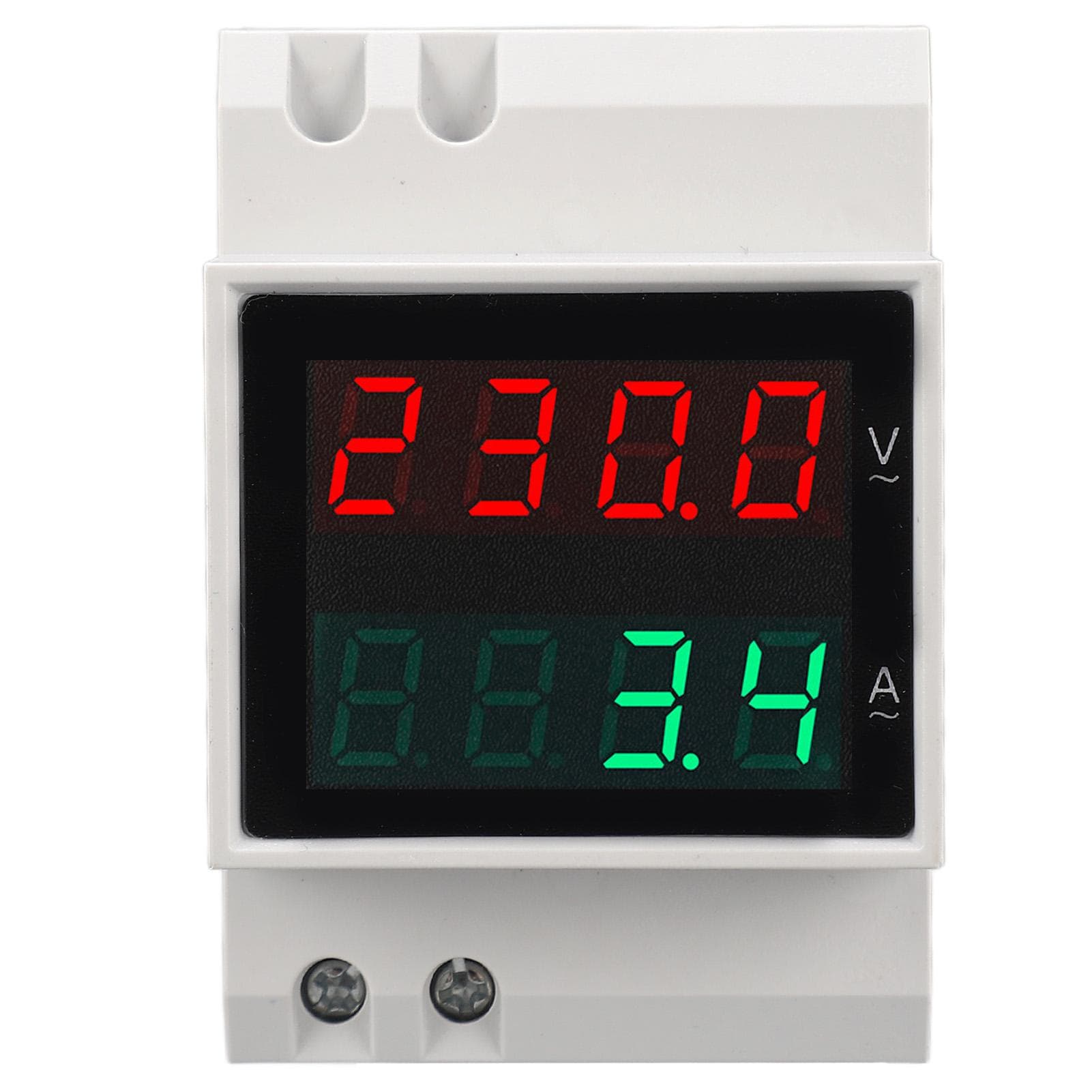 Voltmeter Ammeter 4 Digit Display DIN Rail Mount Single Phase Voltage Current Meter 0.1?99.9A