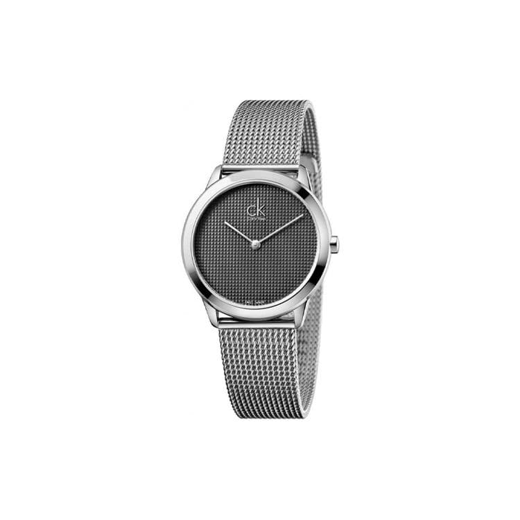 Calvin Klein Minimal Series Watch Quartz Movement Stainless Steel Strap Black Dial Unisex watches Silver K3M2312X Black Dial