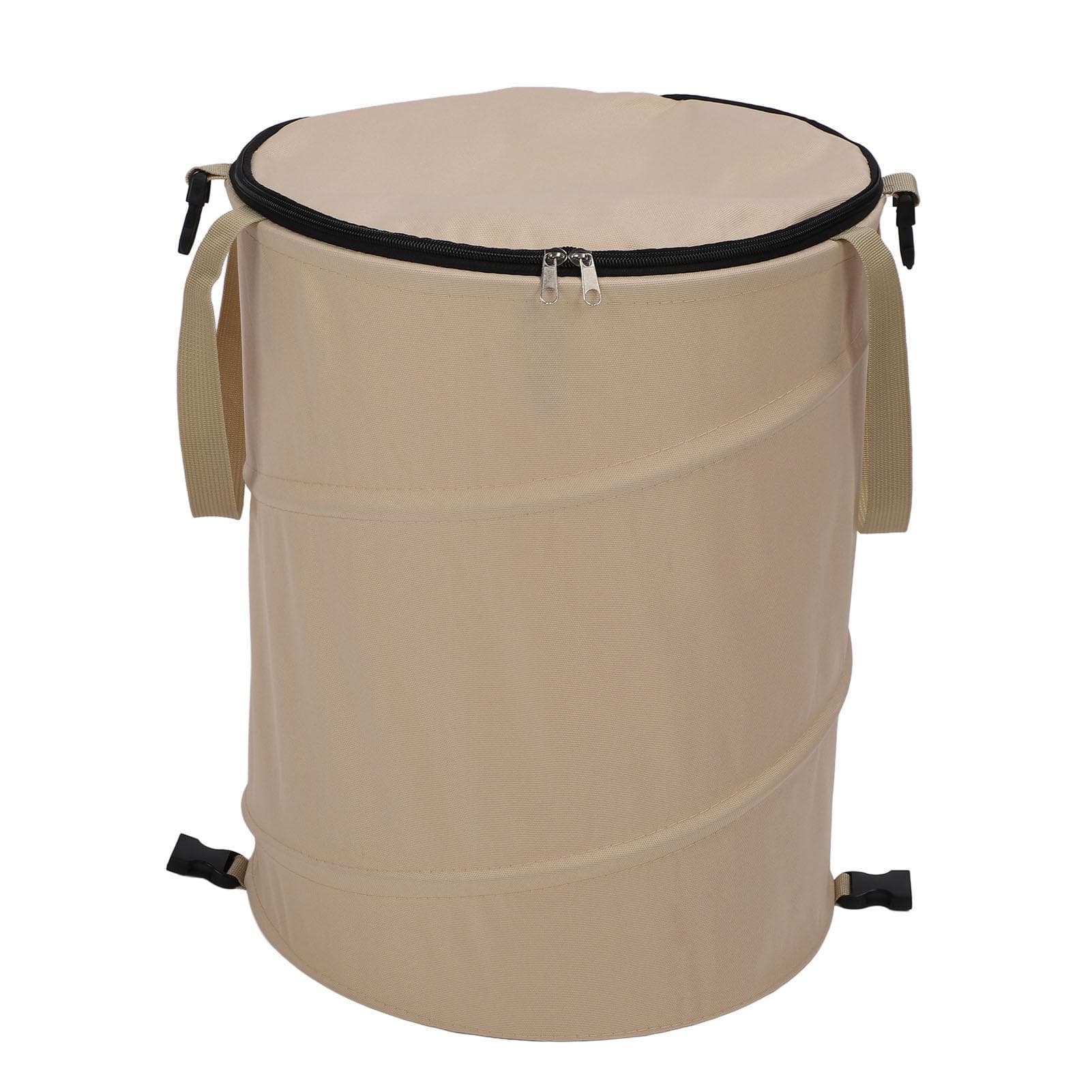 Camping Trash Can Large Capacity Portable Multifunctional 600D Oxford Cloth Pop Up Utility brown