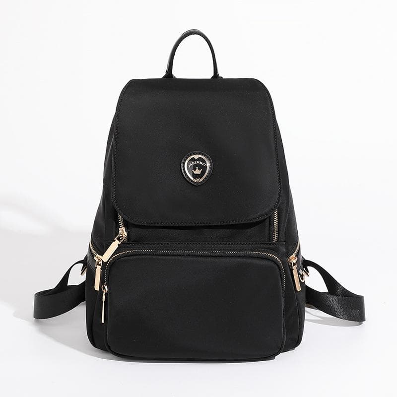 Spring Backpack Nylon Oxford Cloth Large Capacity Bag Female Simple All-matching Backpack black