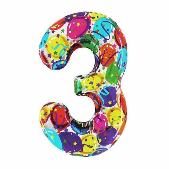 40 Inch Aluminum Foil Number Balloon Colorful 2024 New Year Large Size Balloon Celebration Decoration Party Supplies 3